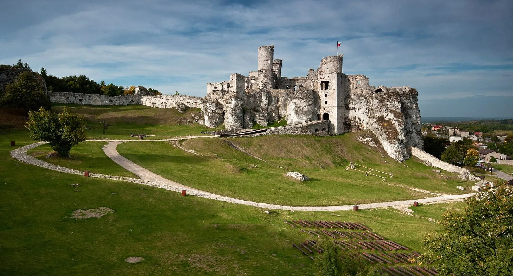 Mury ruin zamku Ogrodzieniec